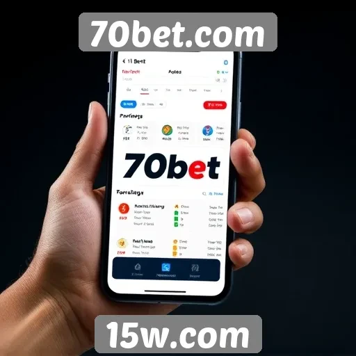Experiência móvel do 70bet.com impressiona usuários