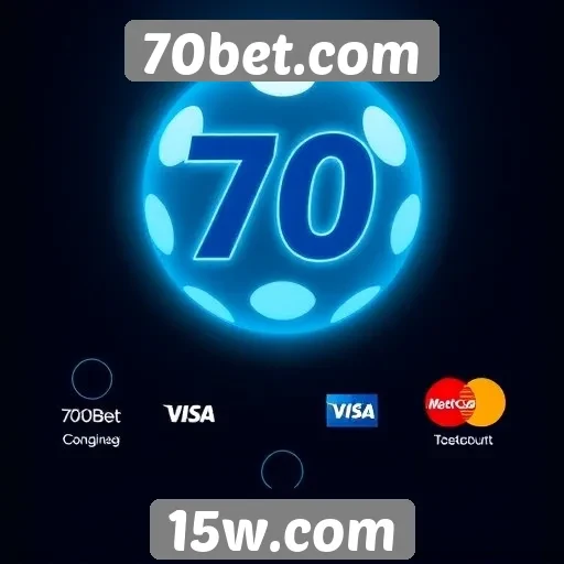 Métodos de pagamento aceitos no 70bet.com